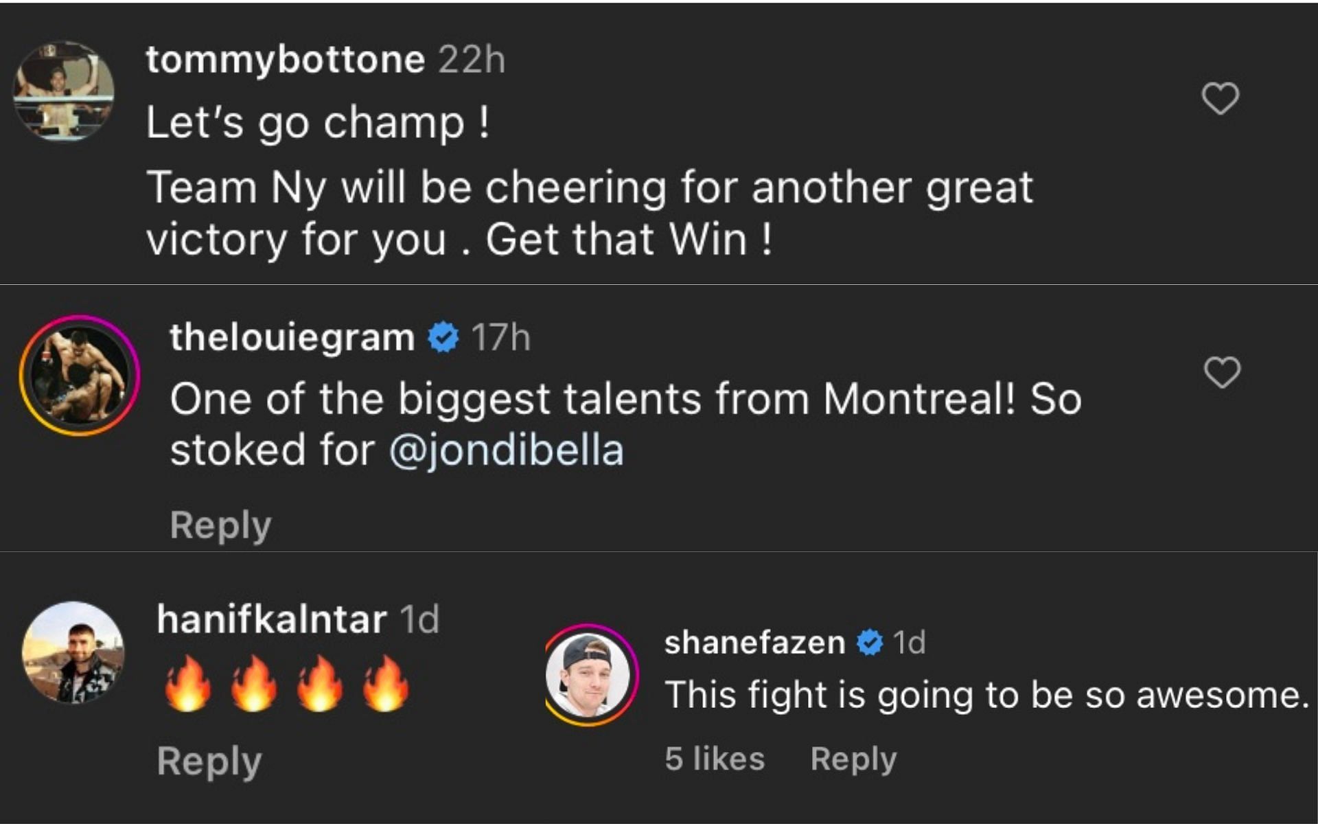 Instagram comments